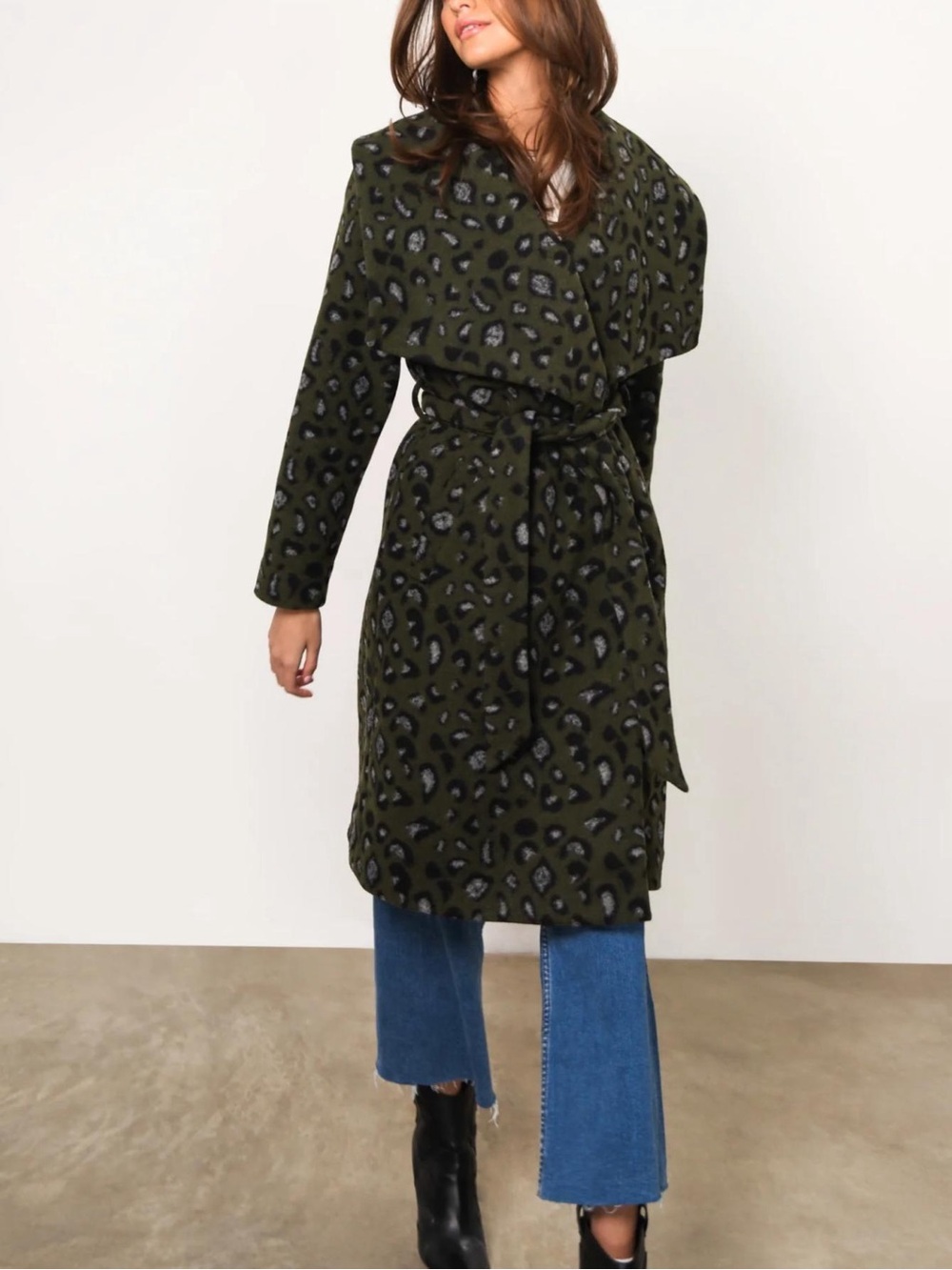 Hutch Juni Shawl Collar Wrap Coat